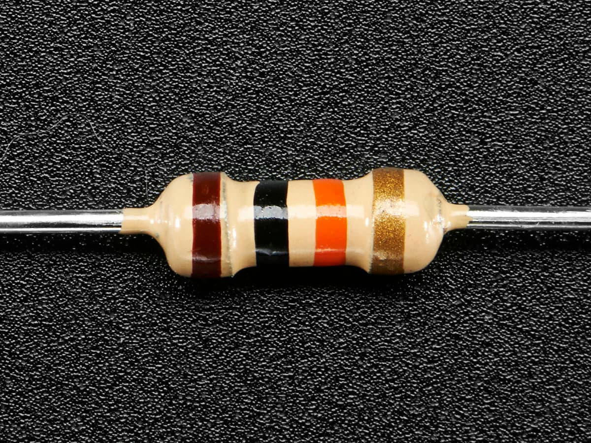 Resistor 10KΩ 0.25W - Image 1