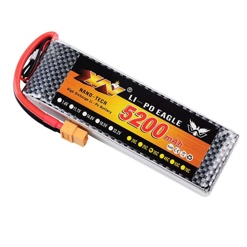 Eagle King 7.4V 5200mAh 35C 2S Li-Po Battery - Image 1